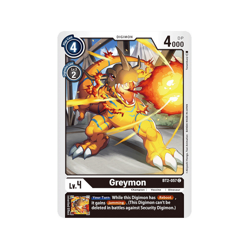 Digimon_TCG_BT2-057_Greymon_Common_Ultimate_Power_Card_Game