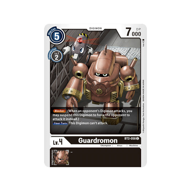Digimon_TCG_BT2-058_Guardromon_Common_Ultimate_Power_Card_Game