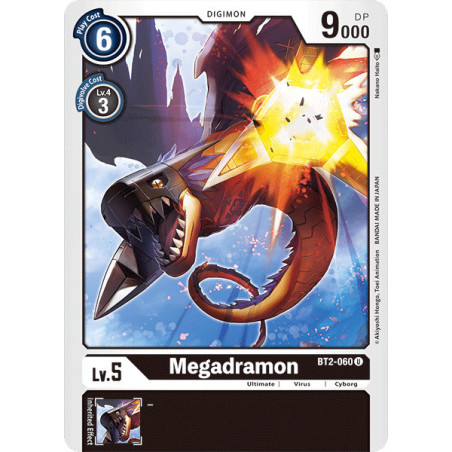 Digimon_TCG_BT2-060_Megadramon_Uncommon_Ultimate_Power_Card_Game