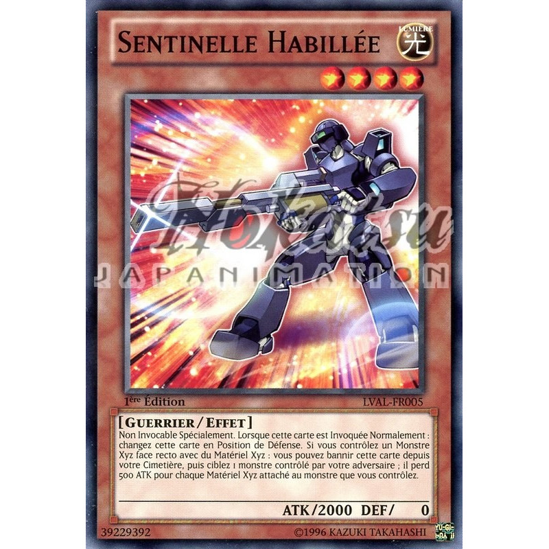 yu-gi-oh-tcg-lval-fr005-c-sentinelle-habillee-l-heritage-des-braves