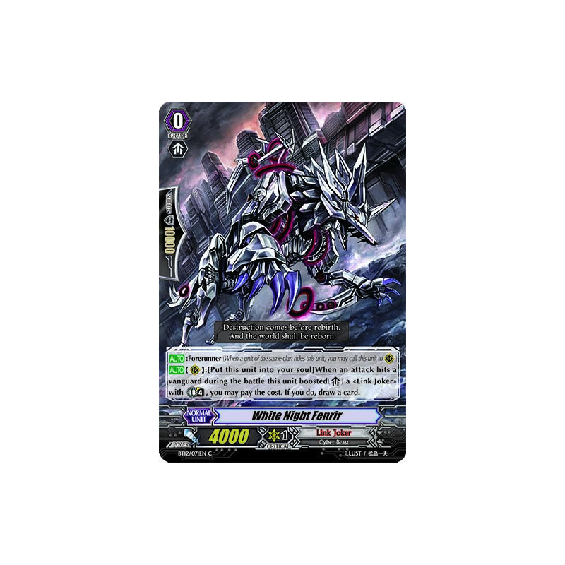 Vanguard_TCG_card_BT12_071EN_C_White_Night_Fenrir_Binding_Force_of_the_Black_Rings