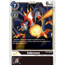Digimon_TCG_BT2-062_Infermon_Rare_Ultimate_Power_Card_Game