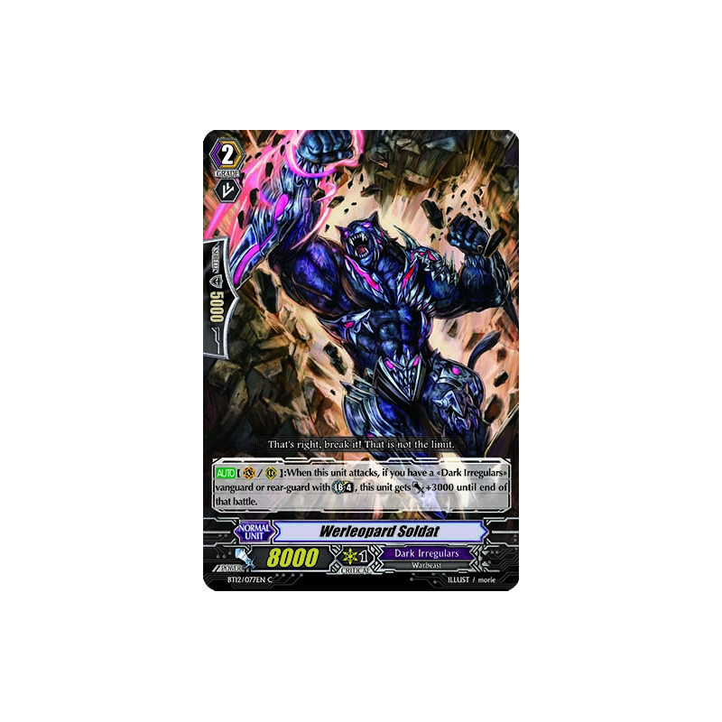 Vanguard_TCG_card_BT12_077EN_C_Werleopard_Soldat_Binding_Force_of_the_Black_Rings