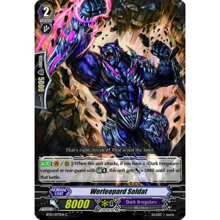 Vanguard_TCG_card_BT12_077EN_C_Werleopard_Soldat_Binding_Force_of_the_Black_Rings