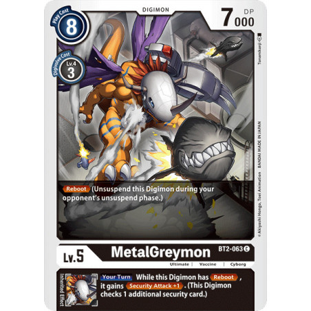 Digimon_TCG_BT2-063_MetalGreymon_Common_Ultimate_Power_Card_Game