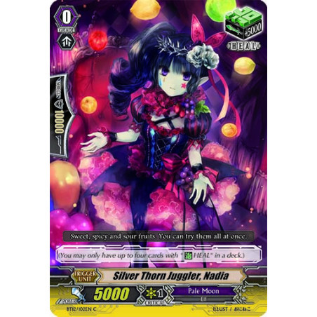 Vanguard_TCG_card_BT12_102EN_C_Silver_Thorn_Juggler_Nadia_Binding_Force_of_the_Black_Rings