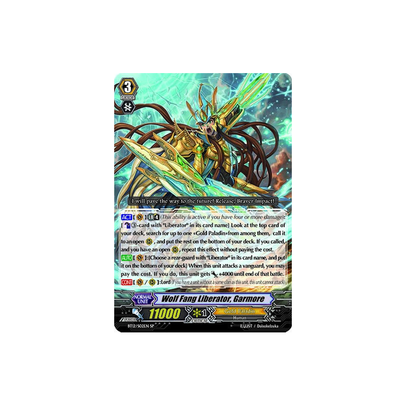 Vanguard_TCG_card_BT12_S02EN_SP_Wolf_Fang_Liberator_Garmore_Binding_Force_of_the_Black_Rings