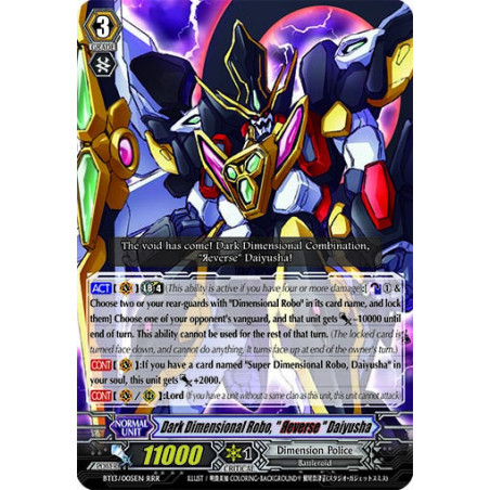 Vanguard_TCG_card_BT13_005EN_RRR_Dark_Dimensional_Robo_Яeverse_Daiyusha_Catastrophic_Outbreak