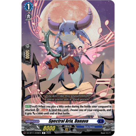 Vanguard_TCG_card_DZ-BT11_049EN_R_Spectral_Aria_Danava_Symphony_of_Might_Bloom