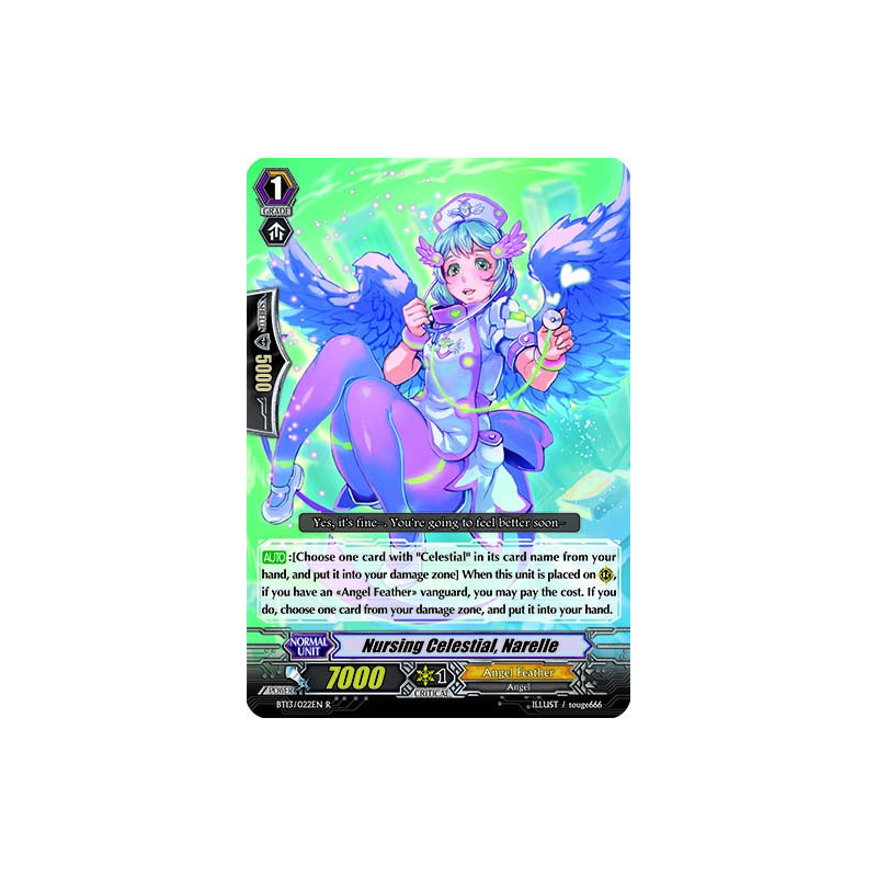 Vanguard_TCG_card_BT13_022EN_R_Nursing_Celestial_Narelle_Catastrophic_Outbreak