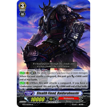 Vanguard_TCG_card_BT13_023EN_R_Stealth_Fiend_Daidarahoushi_Catastrophic_Outbreak