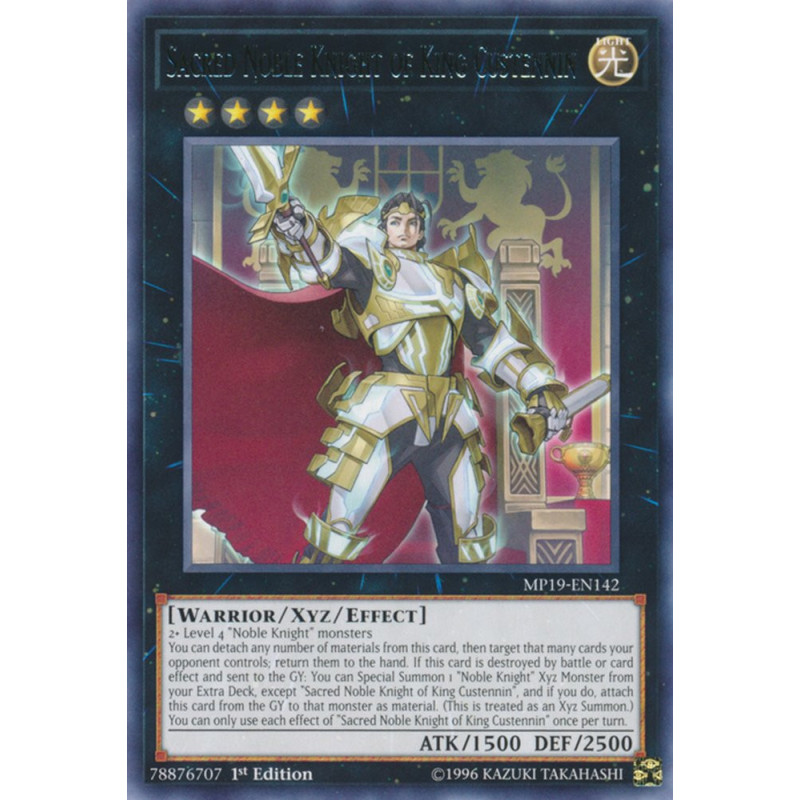 yu-gi-oh-tcg-mp19-en142-r-sacred-noble-knight-of-king-custennin-2019-gold-sarcophagus-tin-mega-pack