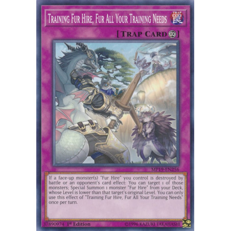 yu-gi-oh-tcg-mp19-en256-c-training-fur-hire-fur-all-your-training-needs-2019-gold-sarcophagus-tin-mega-pack