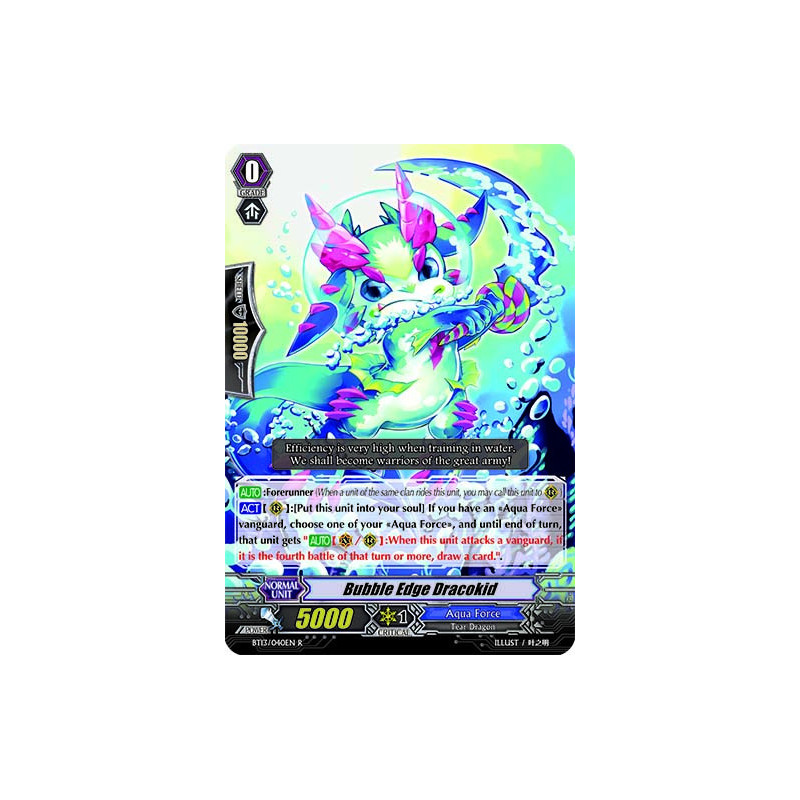 Vanguard_TCG_card_BT13_040EN_R_Bubble_Edge_Dracokid_Catastrophic_Outbreak