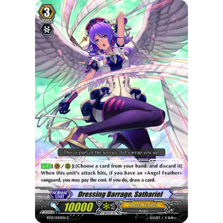 Vanguard_TCG_card_BT13_043EN_C_Dressing_Barrage_Sathariel_Catastrophic_Outbreak