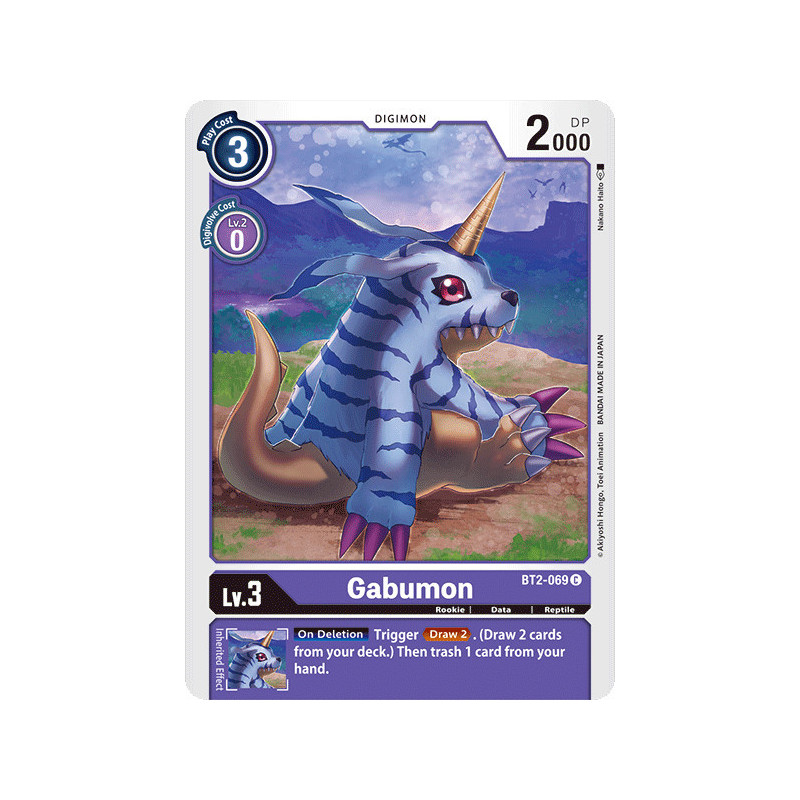 Digimon_TCG_BT2-069_Gabumon_Common_Ultimate_Power_Card_Game