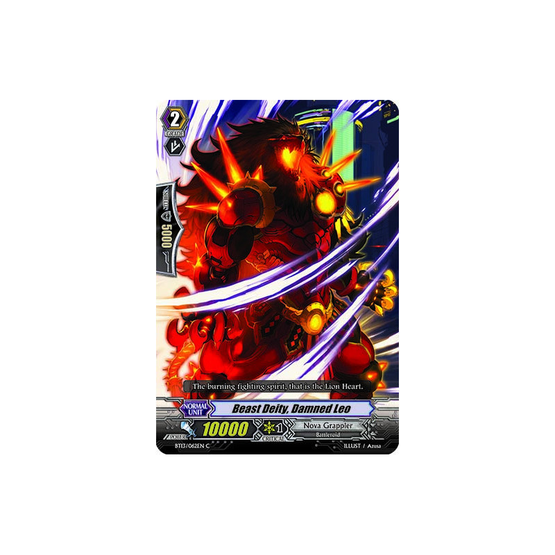Vanguard_TCG_card_BT13_062EN_C_Beast_Deity_Damned_Leo_Catastrophic_Outbreak