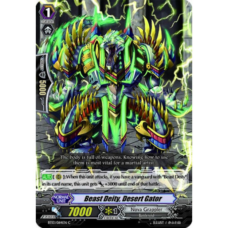 Vanguard_TCG_card_BT13_064EN_C_Beast_Deity_Desert_Gator_Catastrophic_Outbreak
