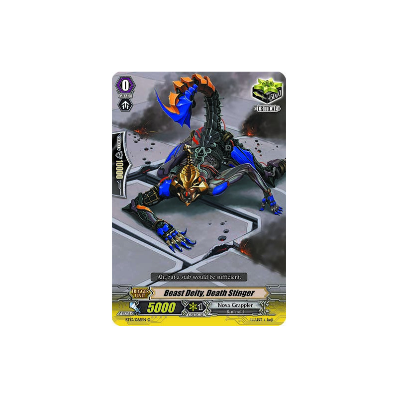 Vanguard_TCG_card_BT13_066EN_C_Beast_Deity_Death_Stinger_Catastrophic_Outbreak