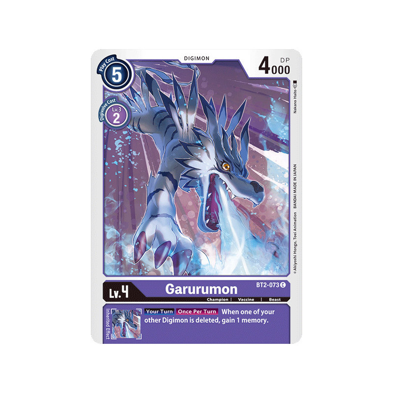 Digimon_TCG_BT2-073_Garurumon_Common_Ultimate_Power_Card_Game