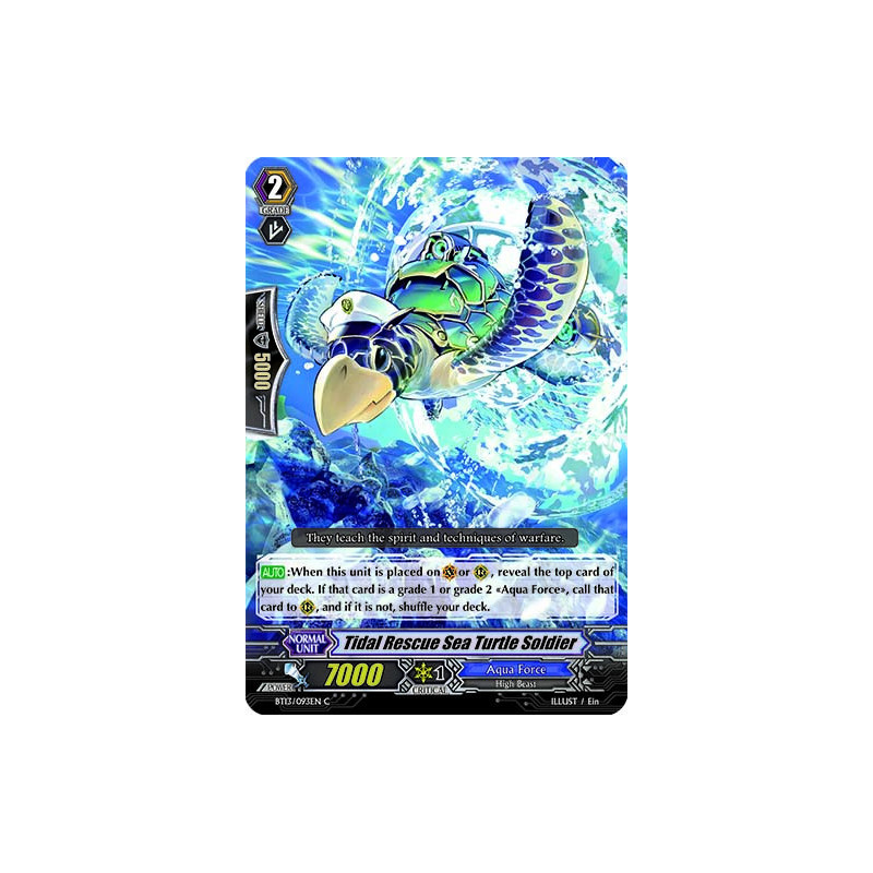 Vanguard_TCG_card_BT13_093EN_C_Tidal_Rescue_Sea_Turtle_Soldier_Catastrophic_Outbreak