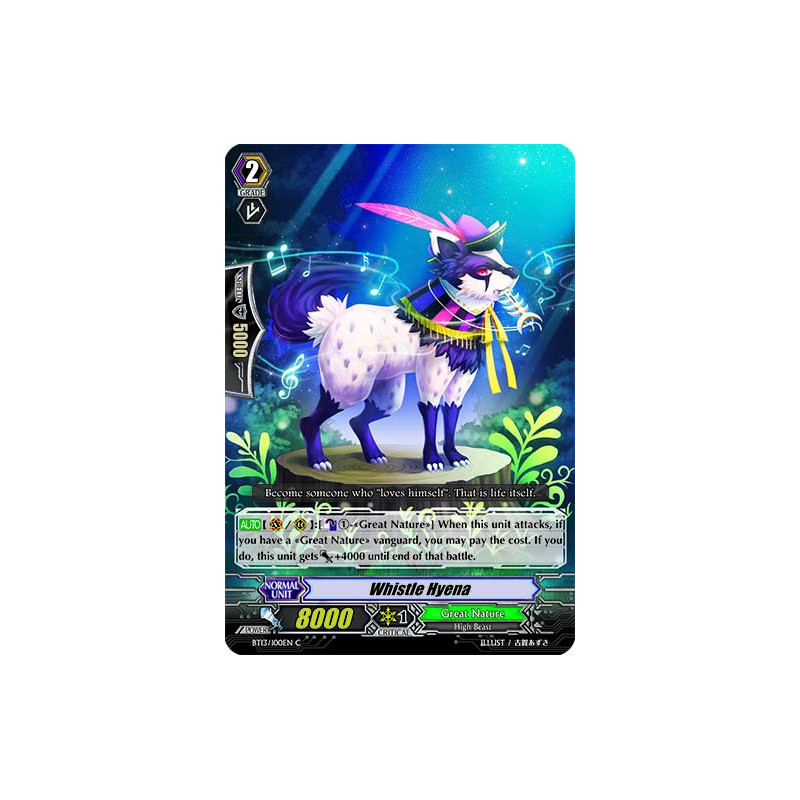 Vanguard_TCG_card_BT13_100EN_C_Whistle_Hyena_Catastrophic_Outbreak