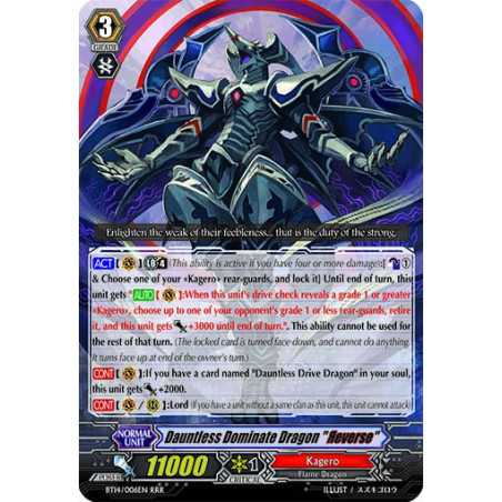 Vanguard_TCG_card_BT14_006EN_RRR_Dauntless_Dominate_Dragon_Яeverse_Brilliant_Strike