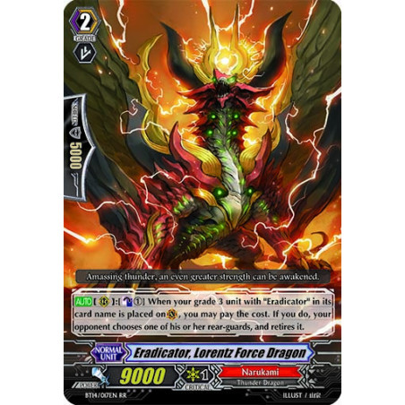 Vanguard_TCG_card_BT14_017EN_RR_Eradicator_Lorentz_Force_Dragon_Brilliant_Strike