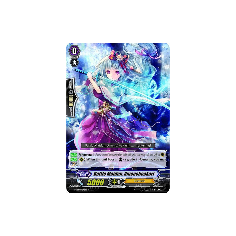 Vanguard_TCG_card_BT14_029EN_R_Battle_Maiden_Amenohoakari_Brilliant_Strike