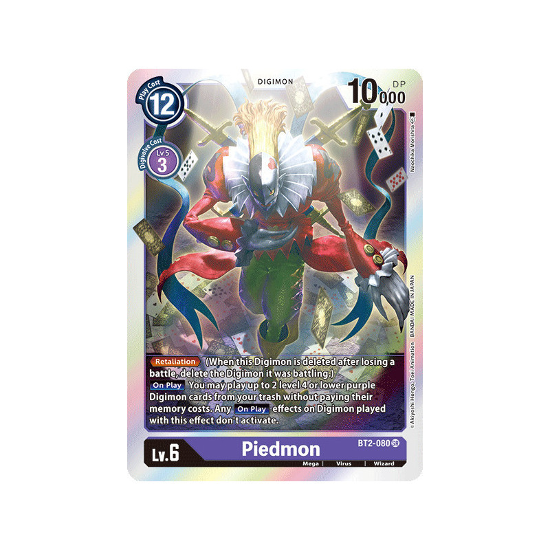 Digimon_TCG_BT2-080_Piedmon_Super_Rare_Ultimate_Power_Card_Game