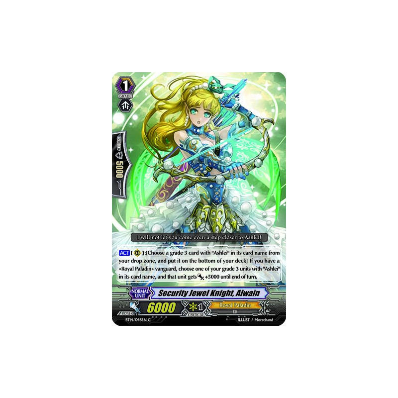 Vanguard_TCG_card_BT14_048EN_C_Security_Jewel_Knight_Alwain_Brilliant_Strike