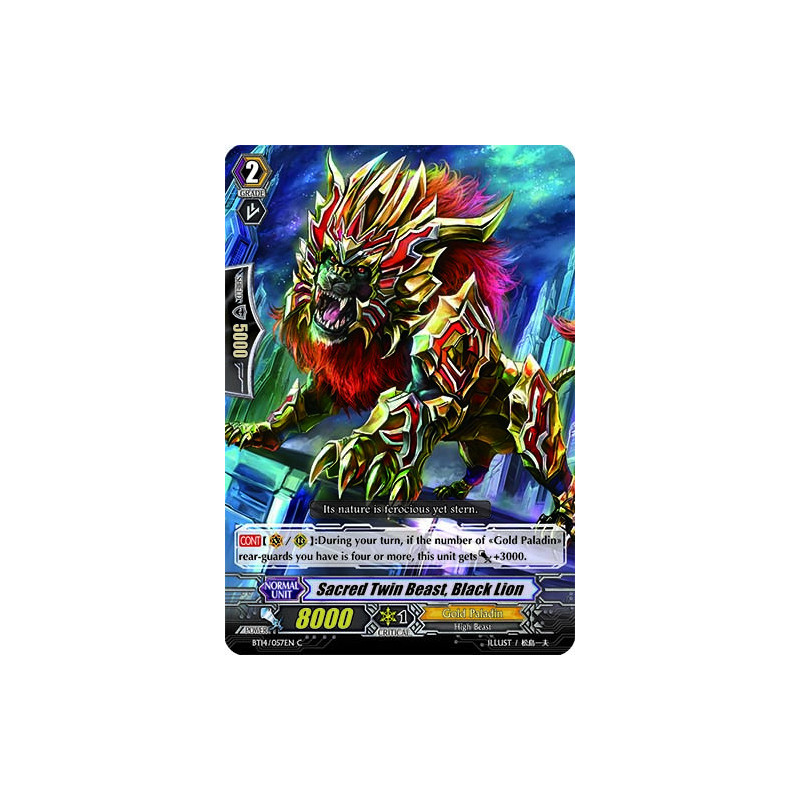 Vanguard_TCG_card_BT14_057EN_C_Sacred_Twin_Beast_Black_Lion_Brilliant_Strike