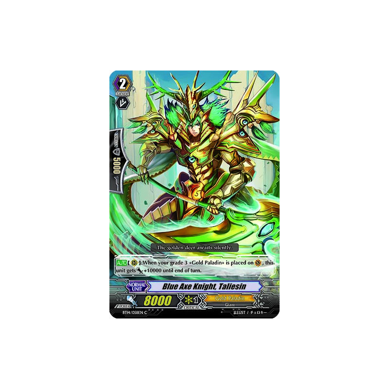 Vanguard_TCG_card_BT14_058EN_C_Blue_Axe_Knight_Taliesin_Brilliant_Strike