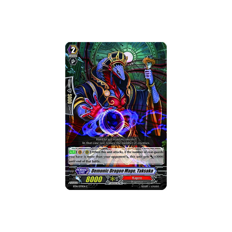 Vanguard_TCG_card_BT14_079EN_C_Demonic_Dragon_Mage_Taksaka_Brilliant_Strike