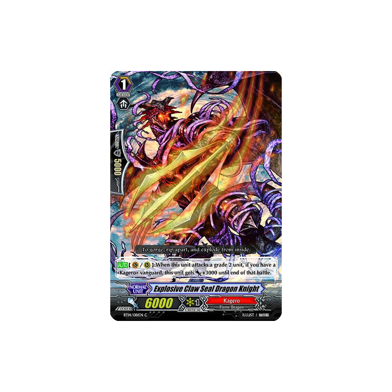Vanguard_TCG_card_BT14_081EN_C_Explosive_Claw_Seal_Dragon_Knight_Brilliant_Strike