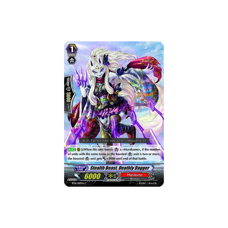 Vanguard_TCG_card_BT14_089EN_C_Stealth_Beast_Deathly_Dagger_Brilliant_Strike