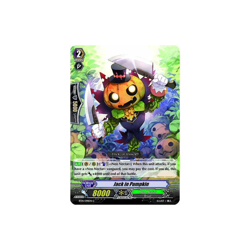 Vanguard_TCG_card_BT14_098EN_C_Jack_in_Pumpkin_Brilliant_Strike