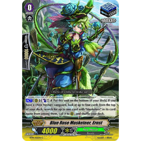Vanguard_TCG_card_BT14_102EN_C_Blue_Rose_Musketeer_Ernst_Brilliant_Strike