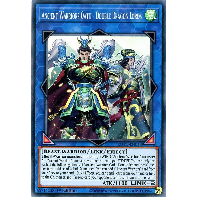 yu-gi-oh-tcg-rotd-en048-sr-ancient-warriors-oath-double-dragon-lords-rise-of-the-duelist