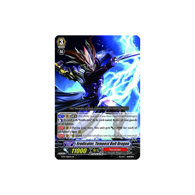 Vanguard_TCG_card_BT14_S08EN_SP_Eradicator_Tempest_Bolt_Dragon_Brilliant_Strike
