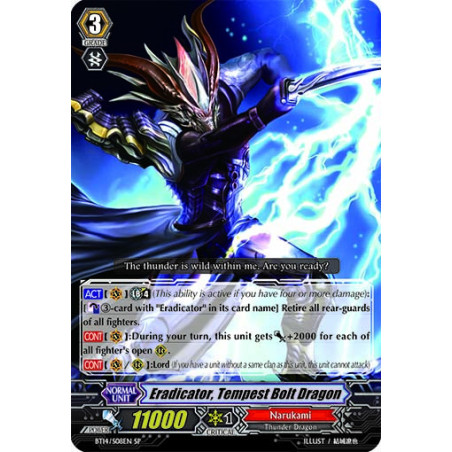 Vanguard_TCG_card_BT14_S08EN_SP_Eradicator_Tempest_Bolt_Dragon_Brilliant_Strike