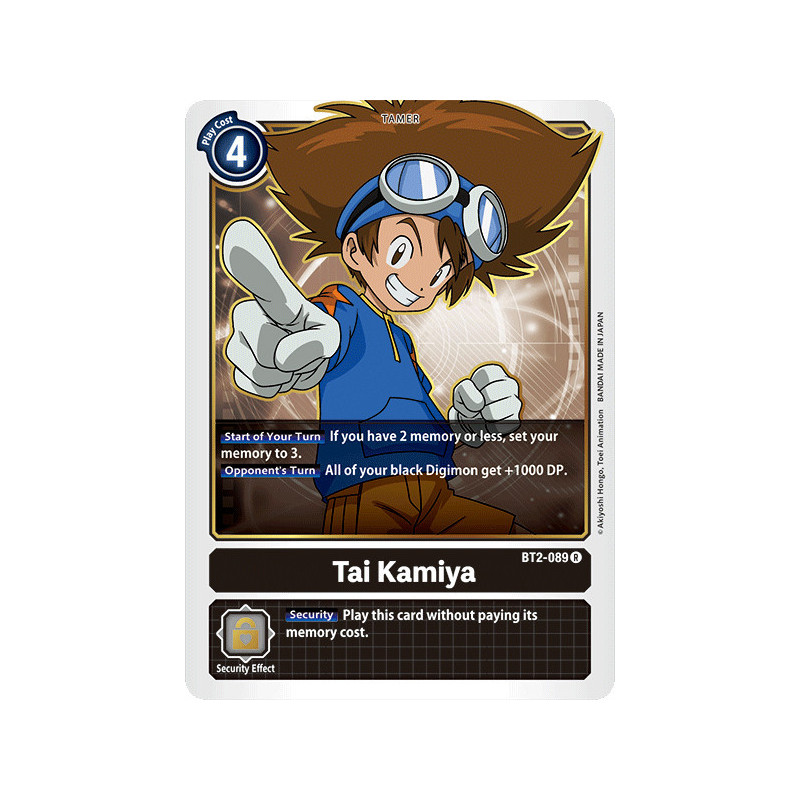 Digimon_TCG_BT2-089_Tai_Kamiya_Rare_Ultimate_Power_Card_Game