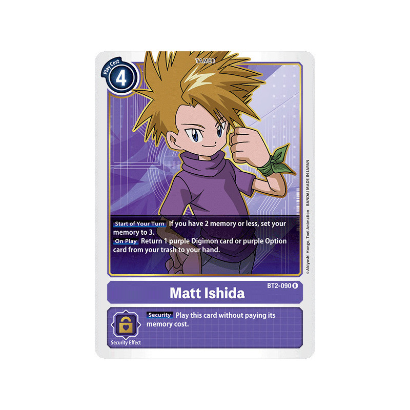 Digimon_TCG_BT2-090_Matt_Ishida_Rare_Ultimate_Power_Card_Game