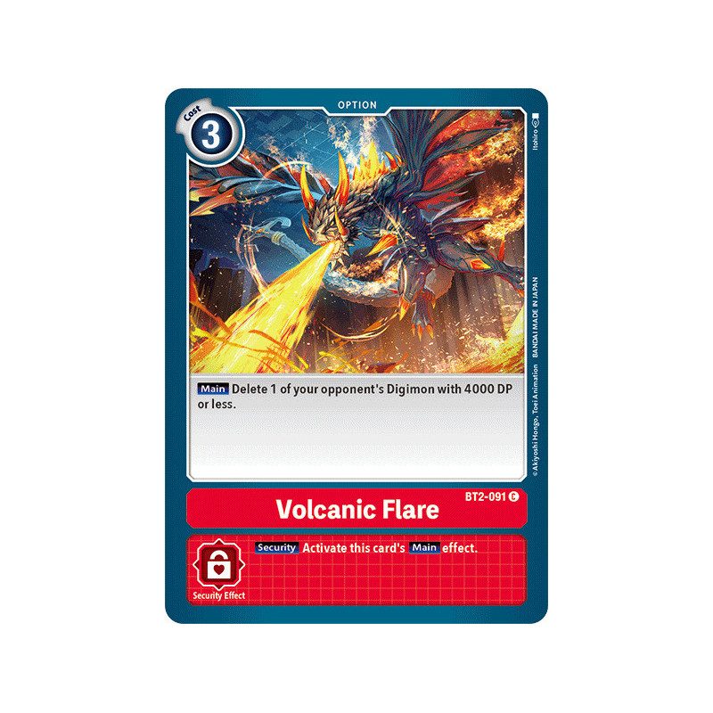 Digimon_TCG_BT2-091_Volcanic_Flare_Common_Ultimate_Power_Card_Game