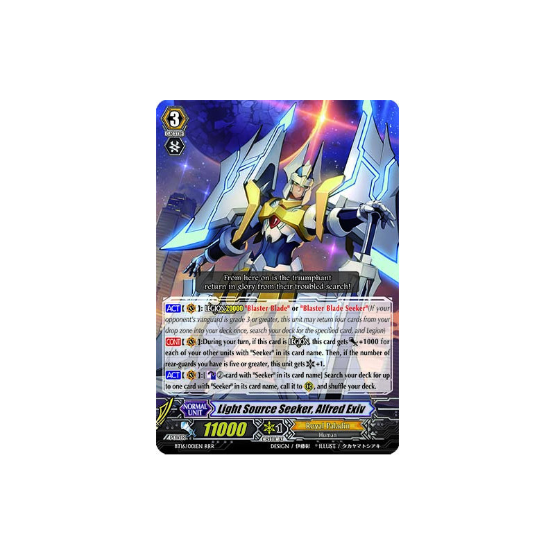 Vanguard_TCG_card_BT16_001EN_RRR_Light_Source_Seeker_Alfred_Exiv_Legion_of_Dragons_Blades