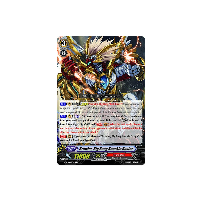 Vanguard_TCG_card_BT16_006EN_RRR_Brawler_Big_Bang_Knuckle_Buster_Legion_of_Dragons_Blades