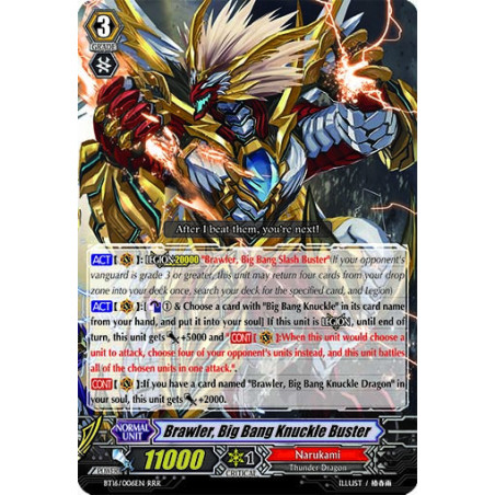 Vanguard_TCG_card_BT16_006EN_RRR_Brawler_Big_Bang_Knuckle_Buster_Legion_of_Dragons_Blades