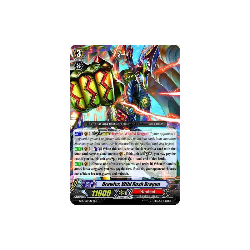 Vanguard_TCG_card_BT16_007EN_RRR_Brawler_Wild_Rush_Dragon_Legion_of_Dragons_Blades