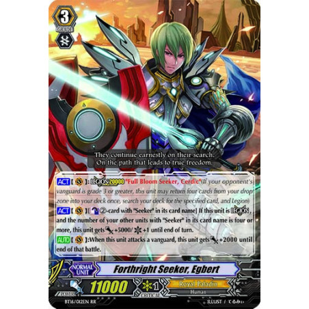 Vanguard_TCG_card_BT16_012EN_RR_Forthright_Seeker_Egbert_Legion_of_Dragons_Blades