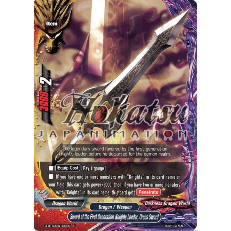 Divine Dragon Knight R Buddyfight 1x D-BT03/0048EN Jeanne d'Arc 